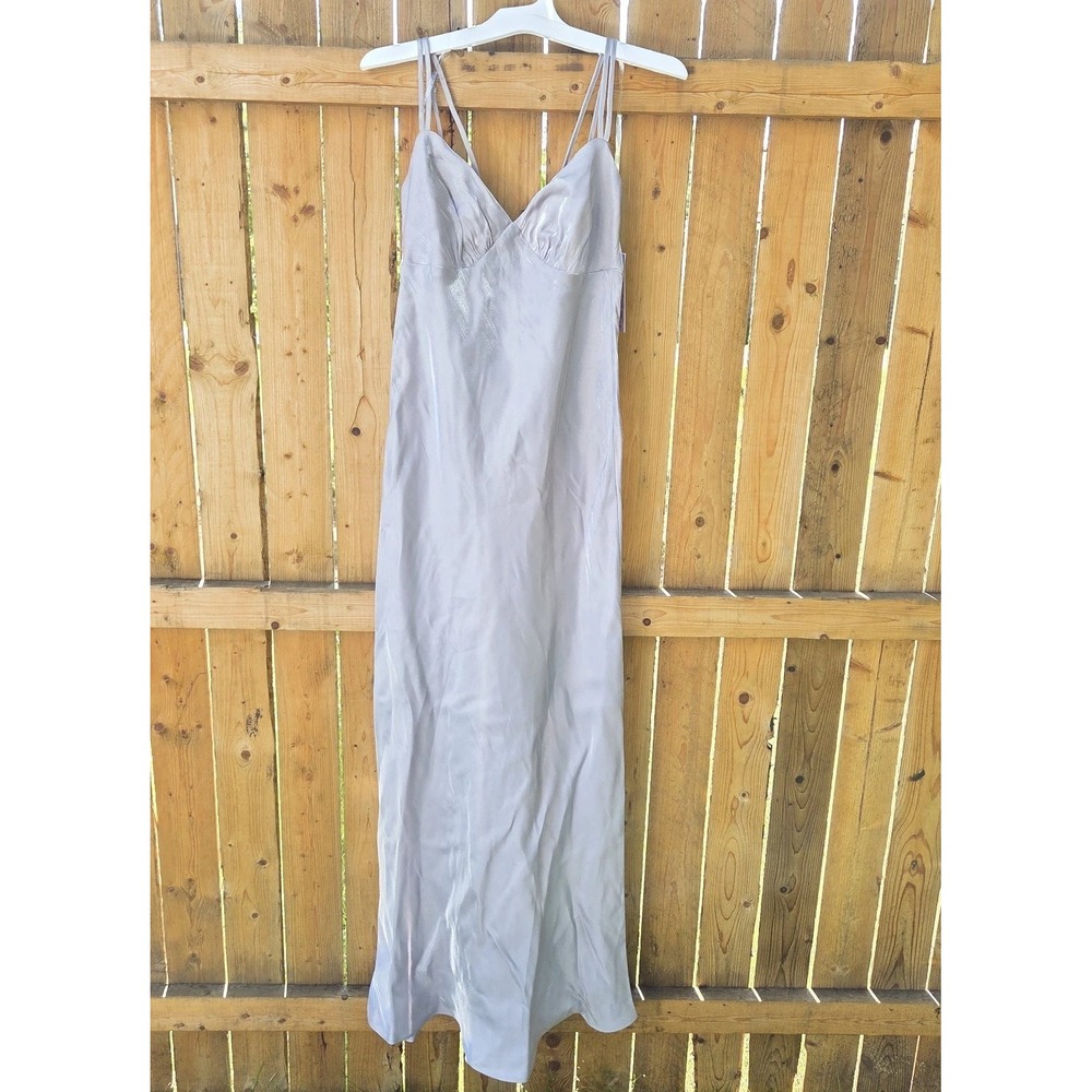 Iridescent Maxi Slip Dress - Wild Fable Gray XS Women's